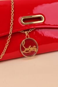 Christian Louboutin Patent-Leather Riviera Clutch - Image 4
