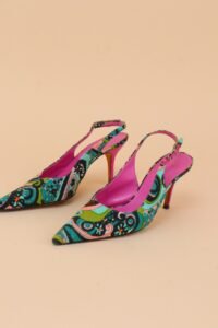 Dolce & Gabbana Printed Slingback Heels – EU 37 - Image 3