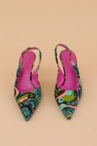 Dolce & Gabbana Printed Slingback Heels – EU 37 - Image 4