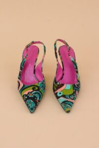 Dolce & Gabbana Printed Slingback Heels – EU 37 - Image 10
