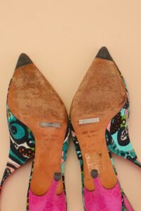 Dolce & Gabbana Printed Slingback Heels – EU 37 - Image 8