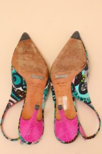 Dolce & Gabbana Printed Slingback Heels – EU 37 - Image 9