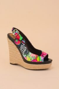 Roberto Cavalli Printed Wedge Espadrilles – IT 40