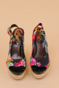 Roberto Cavalli Printed Wedge Espadrilles – IT 40 - Image 3