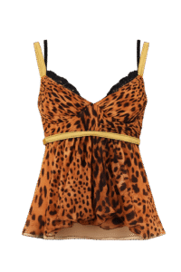 Dolce & Gabbana Leopard Bustier Top – IT 42