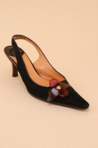Louis Vuitton Flower Slingback Pumps 36.5 - Image 11