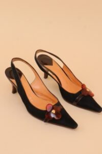 Louis Vuitton Flower Slingback Pumps 36.5 - Image 2