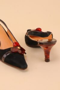 Louis Vuitton Flower Slingback Pumps 36.5 - Image 8