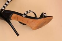 René Caovilla Crystal Spiral Heeled Sandals – IT 36.5 - Image 11