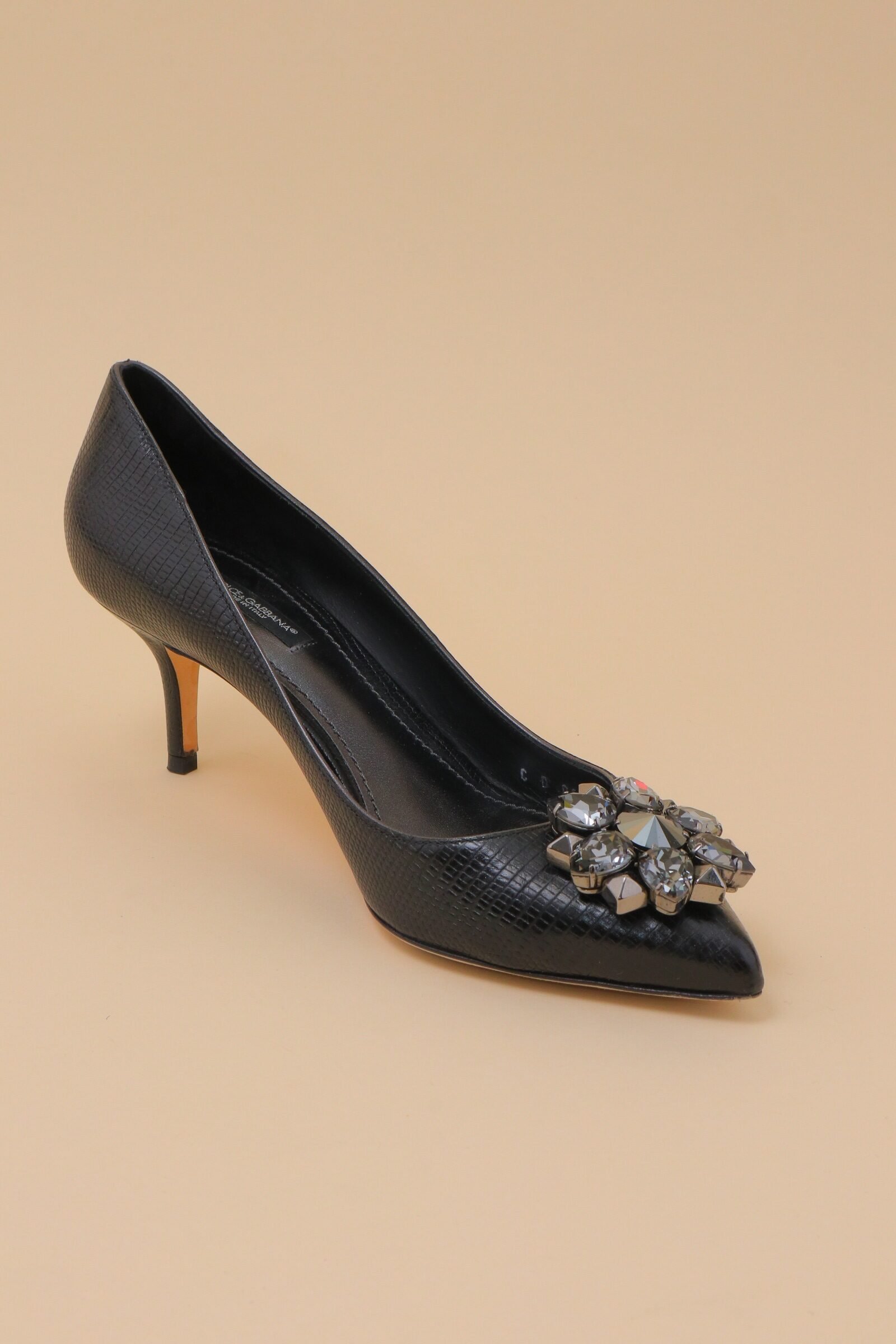 IMG_6847 Dolce & Gabbana Embellished Crystal Pumps – EU 38.5 - Image 1