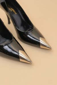 Saint Laurent Vernice Patent Maike Dream 90 Pumps - 35 - Image 4