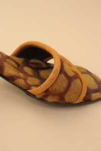 Chanel Vintage Giraffe Print Sandals – Size 35 - Image 6