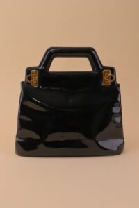 Salvatore Ferragamo Wanda Patent Leather Bag - Image 8