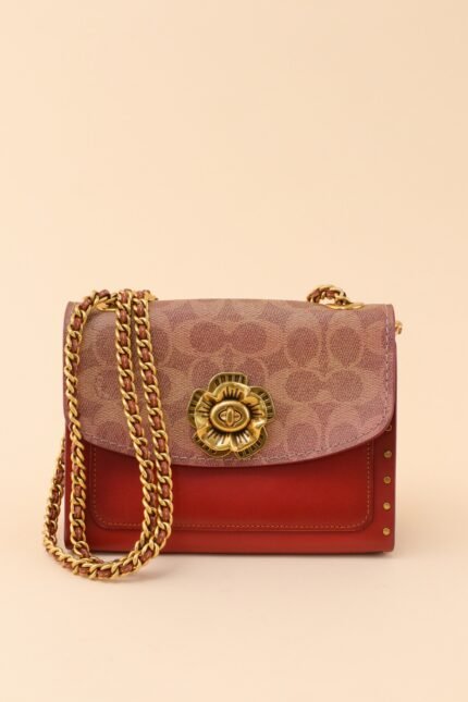Coach Parker 18 Signature Canvas Shoulder Bag