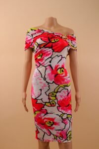 Roberto Cavalli S/S 2005 Floral Off-Shoulder Dress – S - Image 6