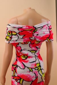 Roberto Cavalli S/S 2005 Floral Off-Shoulder Dress – S - Image 5