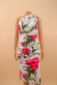 Dolce & Gabbana Floral One-Shoulder Dress – IT 44