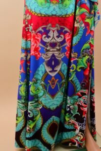 Roberto Cavalli Printed Wrap Maxi Dress – XL - Image 5