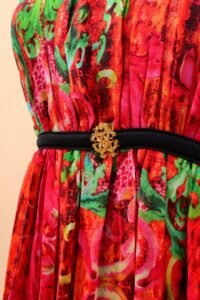 Roberto Cavalli Printed Pleated Maxi Dress – Size S - Image 4