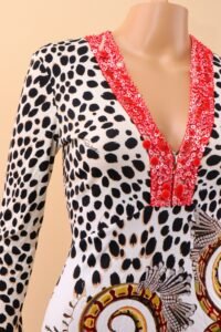 Roberto Cavalli Embellished Printed Dress – IT 42 - Image 4