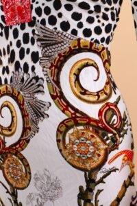Roberto Cavalli Embellished Printed Dress – IT 42 - Image 6