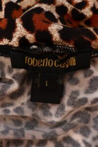 Roberto Cavalli Leopard Print Off-Shoulder Dress – Size L - Image 6