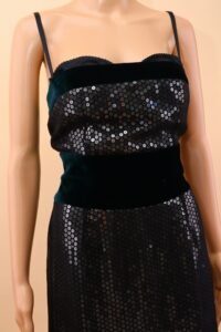 Dolce & Gabbana Sequin & Velvet Midi Dress – IT 42 - Image 3