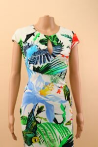 Roberto Cavalli Tropical Print Sheath Dress – IT 44 - Image 3