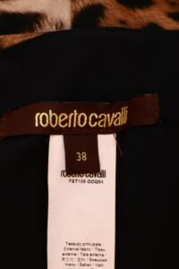 Roberto Cavalli Leopard Print Draped Dress – IT 38 - Image 6