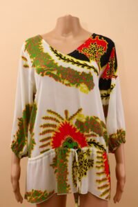 Roberto Cavalli Silk Blend Printed Tunic – XL - Image 3