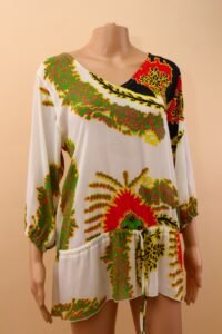 Roberto Cavalli Silk Blend Printed Tunic – XL - Image 4