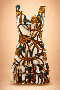 Roberto Cavalli Golden Snake Mini Dress – S