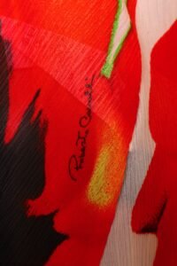 Roberto Cavalli poppy-print asymmetric halterneck dress – XL - Image 4