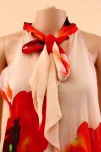 Roberto Cavalli poppy-print asymmetric halterneck dress – XL - Image 5