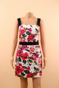 Dolce & Gabbana metallic floral jacquard mini dress – IT 42 - Image 2