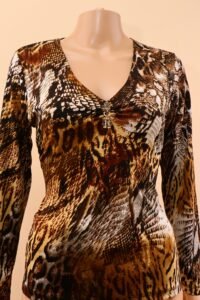 Roberto Cavalli Animal-Print Top - XXL - Image 3