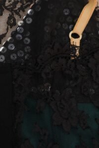 Dolce & Gabbana Velvet & Lace Evening Top - IT 42 - Image 7