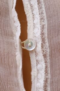 Vintage Galliano Embroidered Sheer Ruffle Blouse - IT 42 - Image 6