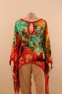 Roberto Cavalli Printed Silk Kaftan Blouse - IT 38 - Image 2