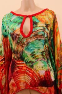 Roberto Cavalli Printed Silk Kaftan Blouse - IT 38 - Image 4