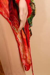 Roberto Cavalli Printed Silk Kaftan Blouse - IT 38 - Image 8