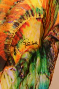 Roberto Cavalli Printed Silk Kaftan Blouse - IT 38 - Image 6