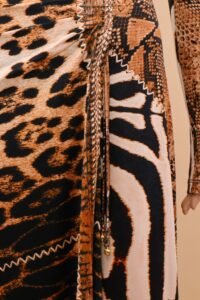 Roberto Cavalli Mixed Animal-Print Maxi Dress – S - Image 5