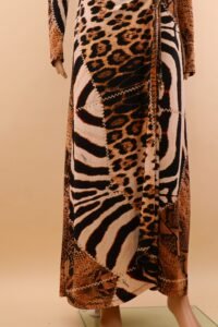 Roberto Cavalli Mixed Animal-Print Maxi Dress – S - Image 7