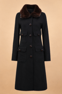 Dolce & Gabbana Wool & Fur Coat – IT 40