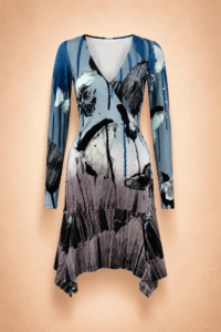 Roberto Cavalli Abstract Butterfly Print Dress – IT 40