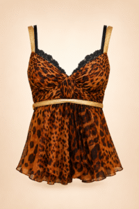 Dolce & Gabbana Leopard Bustier Top – IT 42