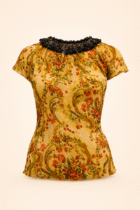 Dolce & Gabbana Floral Baroque Print Top – IT 44