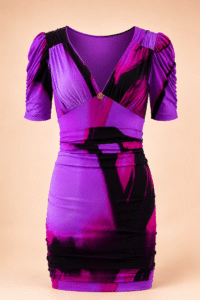 Roberto Cavalli Abstract Print Bodycon Dress – S