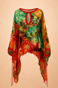 Roberto Cavalli Printed Silk Kaftan Blouse - IT 38